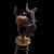Bronze Hand Painted Cowboy Sculpture With Bucking Bronco on Stool Art Statue For Sale - Image 8 of 9