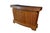 Mid-Century Modern Mid-Century Curved Oak Dry Bar Cabinet With Carved Grapevines Wine Liquor 68" For Sale - Image 3 of 18