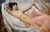 1960s Ramon Kelley -Lyre Player Female Resting Nude- Oil Painting For Sale - Image 5 of 10