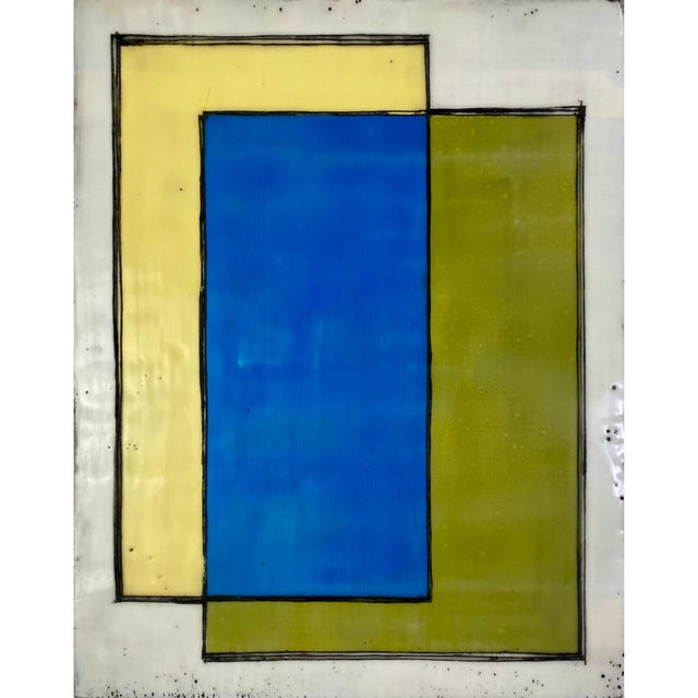 Large Encaustic Mixed Media Installation by Gina Cochran - "Such a Fuss" - 12 Panels For Sale - Image 11 of 14