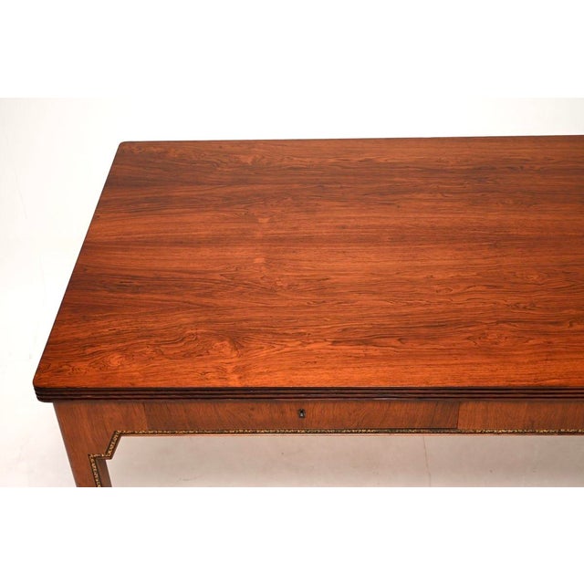 Vintage Danish Desk with Leather Trim, 1930s For Sale - Image 6 of 11