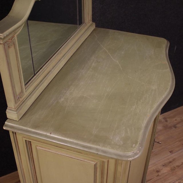 Green Vintage Italian Lacquered Sideboard, 1950 For Sale - Image 8 of 14