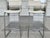 Designed after the iconic cantilevered chairs by Marcel Breuer, these barstools consist of tubular chromed steel frames...