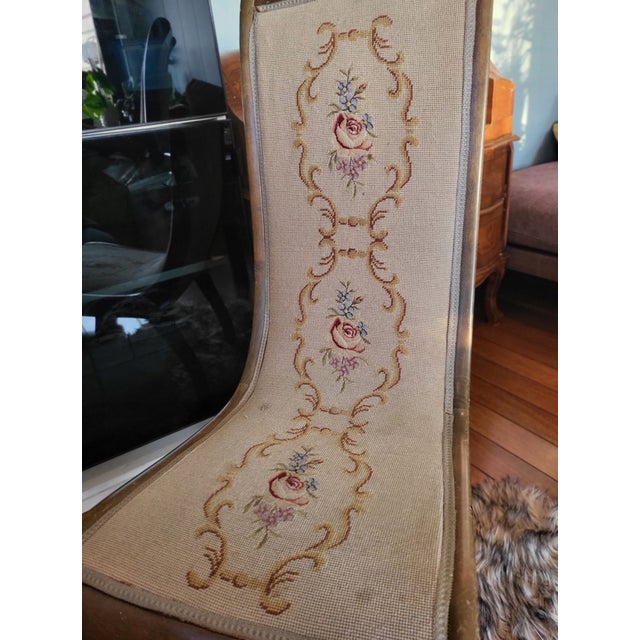 Art Nouveau Wooden Desk Chair For Sale - Image 3 of 9