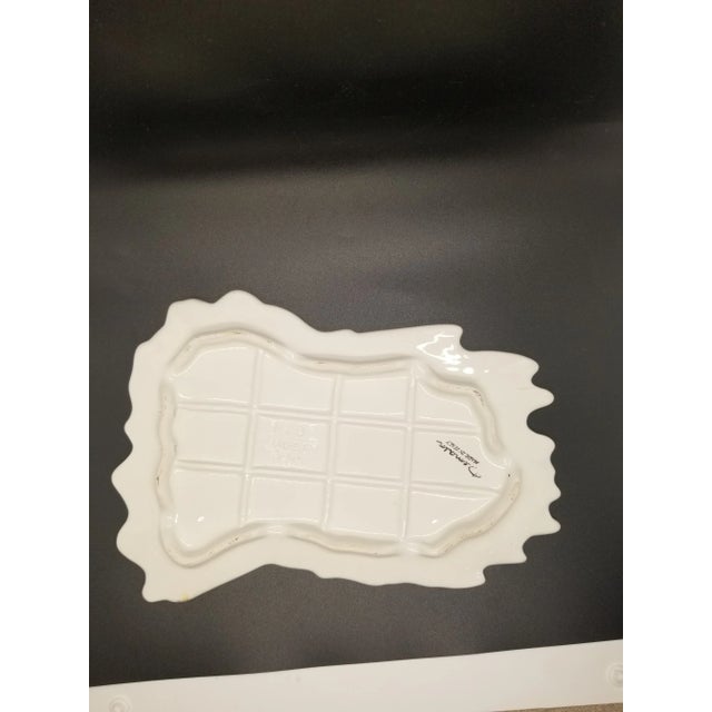 Vintage Italian Ceramic Carrot Plate Trivet Hot Plate Wall Decor Vintage Vegetable Wall Decor Unique Ceramic Trivet