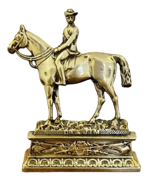 Victorian Brass Ornate Dr Jim Doorstop, 1890s