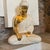 1980s Modernist White and Gold Porcelain Buddha Statue by Tommaso Barbi For Sale - Image 11 of 13