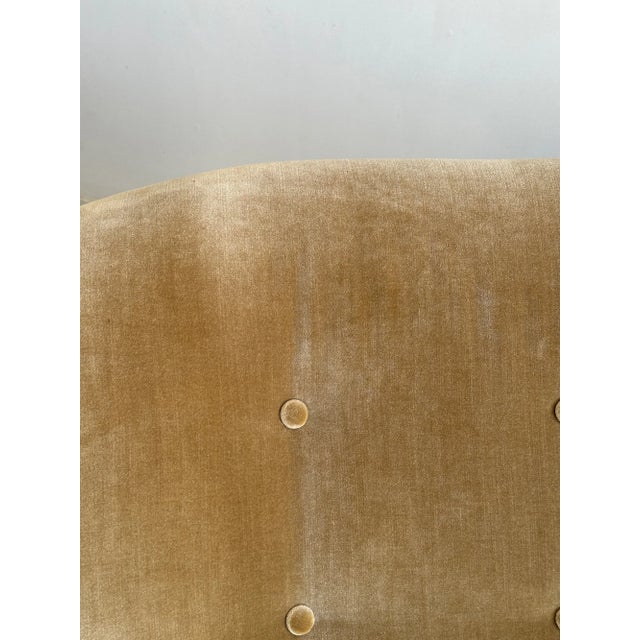 Textile 1980s Pair of Scoop Lounge Chairs in Champagne For Sale - Image 7 of 15