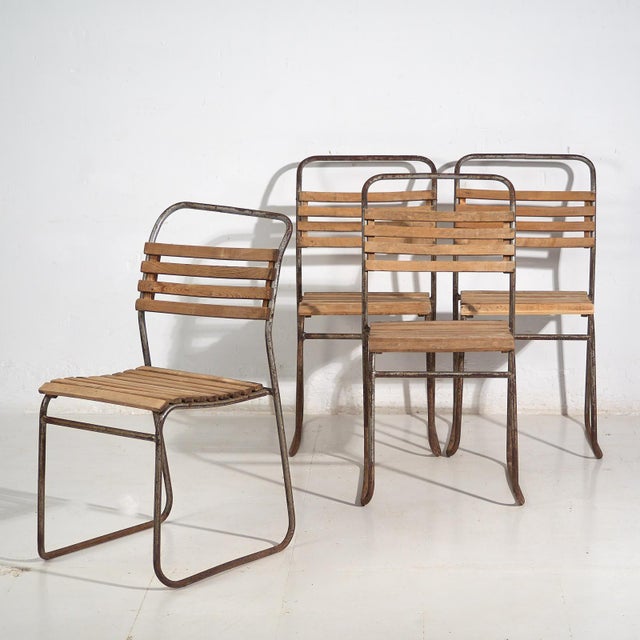 Vintage Garden Chairs, 1920, Set of 4 For Sale - Image 12 of 12