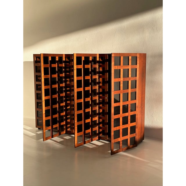 1970s Model LB65 Display Cabinet in Mahogany by Marco Zanuso for Poggi, Italy, 1970s For Sale - Image 5 of 9