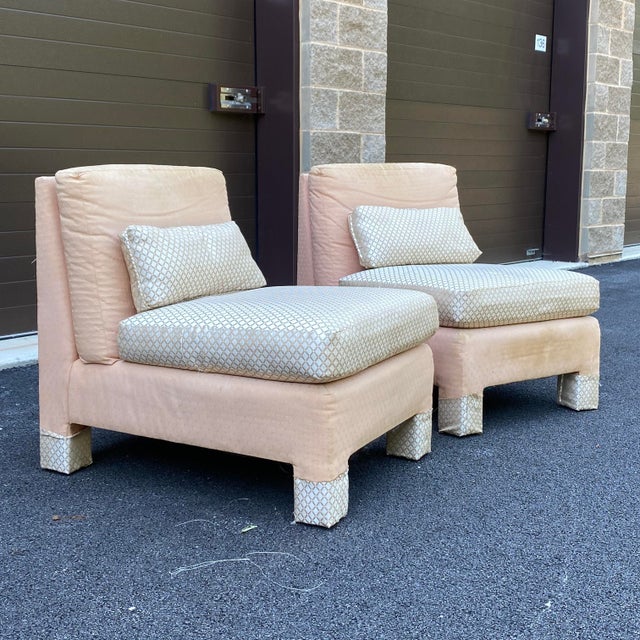 Lee Industries Slipper Chairs a Pair Chairish