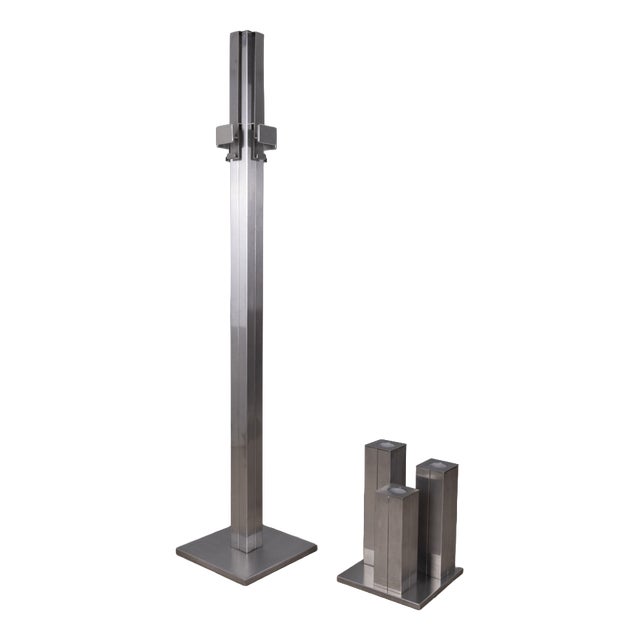 Vintage Italian Coat Hangers and Umbrella Stands in Steel, 1970s, Set of 2 For Sale