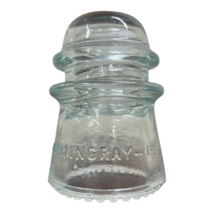 Vintage Hemingray 16 Clear Glass Insulator