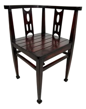 Jugendstil Corner Chair by Josef Hoffmann, 1890s