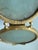 Late 19th Century Antique French Neoclassical Style Gilt Brass Swivel Vanity Frame Ribbon Bow Crest Tabletop Display Frame For Sale - Image 5 of 8