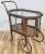 Vintage French Mid-Century Modern Liquor Server Bar Cart Cabinet on Wheels For Sale - Image 4 of 15