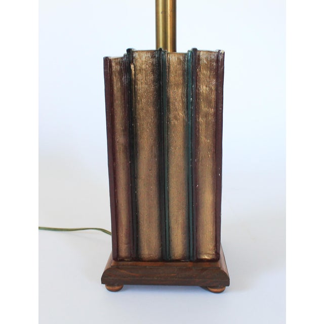 Vintage Faux Books Table Lamp For Sale In Milwaukee - Image 6 of 16