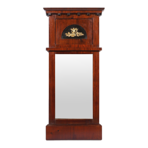 Austrian Biedermeier Mahogany Pier Mirror, C. 1815-20