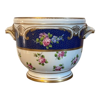Antique 18th Century French Louis XV Sevres Porcelain Cachepot or Bottle Cooler For Sale