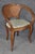 Pair Antique French Art Noveau Carved Wood Cane Back Armchairs For Sale - Image 9 of 9