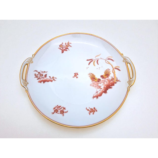 Gold Galli Rossi Tray with Three Stars in Porcelain by Richard Ginori for Pittoria di Doccia, 1920s For Sale - Image 8 of 9