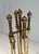 Metal 1970s Neoclassical Style Fireplace Tools in Bronze and Brass For Sale - Image 7 of 12