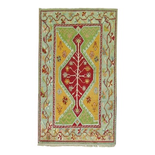Antique Turkish Ghiordes Rug - 3'9" x 6' For Sale