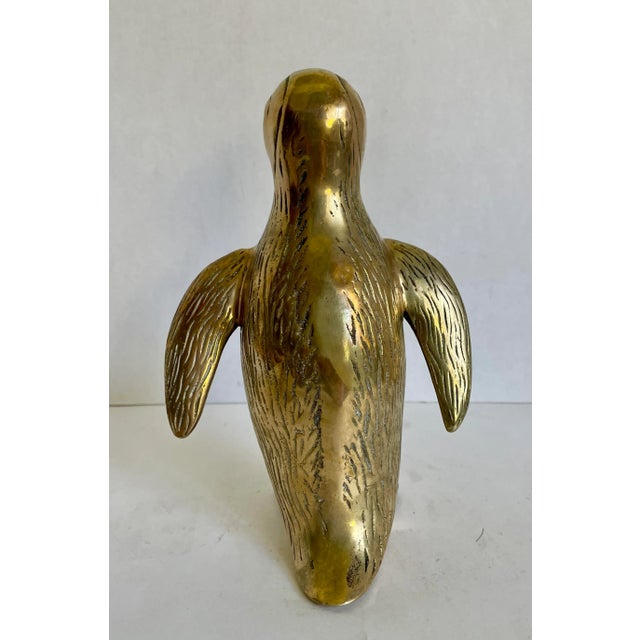 Brass Early 20th Century Standing Brass Penguin Figure For Sale - Image 8 of 11