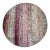Hand Knotted Turkish Round Rug Bohor Decor Area Rug - 6'1" Diameter For Sale