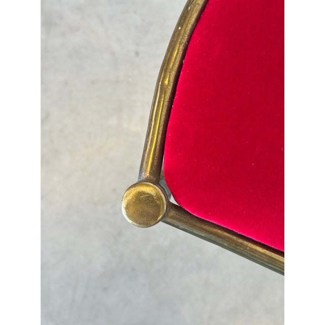 Vintage Brass Chair, 1950s For Sale - Image 11 of 13
