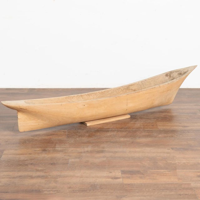 Large Hand Carved Wooden Model Boat, Denmark Circa 1900's For Sale - Image 10 of 10