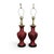 Chinese Mid 20th Century Mid-Century Chinese Hand-Carved Cinnabar Lacquer Table Lamps, Pair For Sale - Image 3 of 18