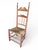 19th Century 19th Century New England Rush Seat Ladder Back Chair For Sale - Image 5 of 11