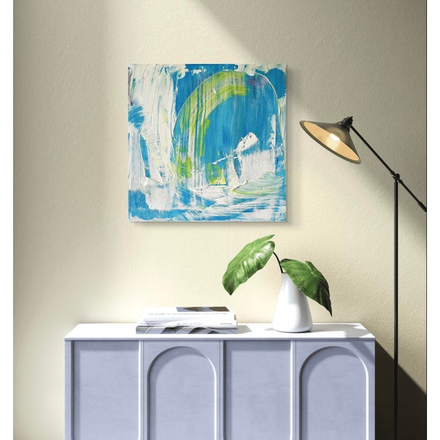 2020s Matthew Izzo Acrylic Abstract Painting on Canvas, Titled Beach Day For Sale - Image 5 of 5