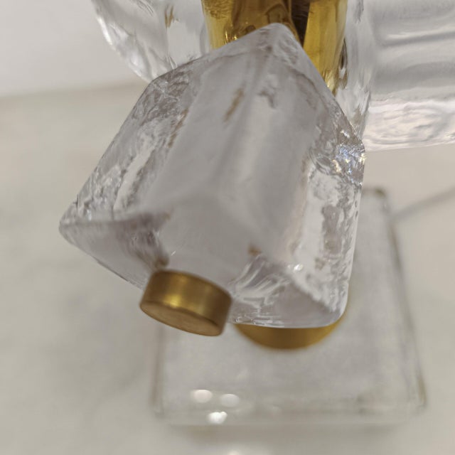 Murano Glass Cube Lamps, 1970s, Set of 2 For Sale - Image 4 of 7