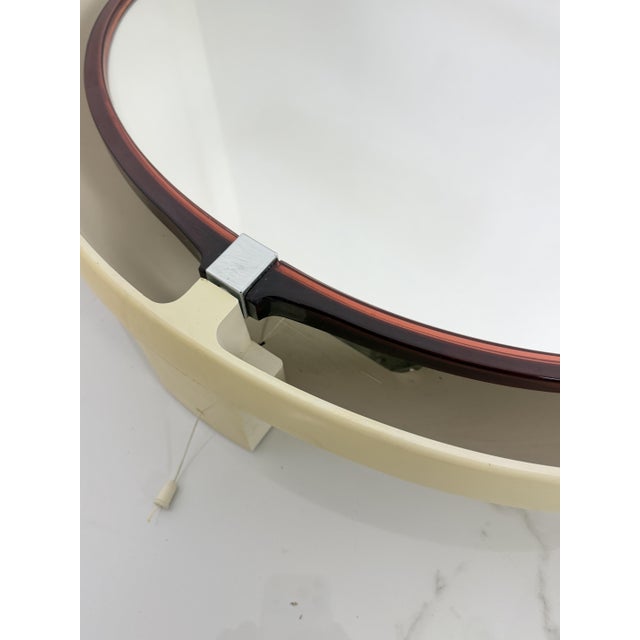 Italian Space Age Adjustable and Backlit Mirror from Allibert, 1970s For Sale - Image 11 of 18