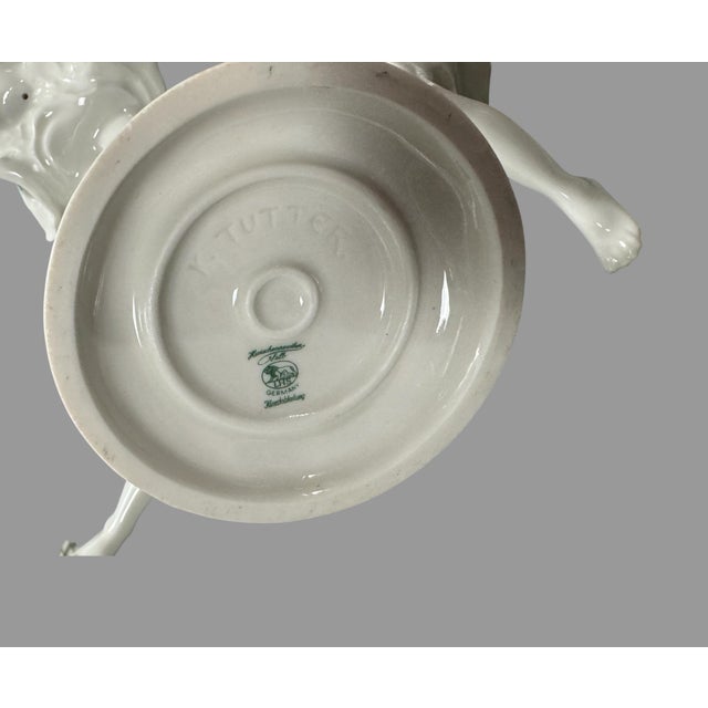 Mid 20th Century Vintage K. Tutter Hutschenreuther Porcelain May Dance Sculpture Flower Frog Base For Sale - Image 5 of 10