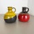 German Pottery Vases in Red and Yellow from Steuler Ceramics, 1970s, Set of 2 For Sale - Image 3 of 18