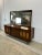 Mid-Century Modern Mid Century Modern Lowboy Dresser With Mirror and Caned Front For Sale - Image 3 of 12