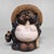 Contemporary Shōwa Decorative Shigaraki Earthenware Tanuki with Sake Flask, Japan, 1970s For Sale - Image 3 of 11