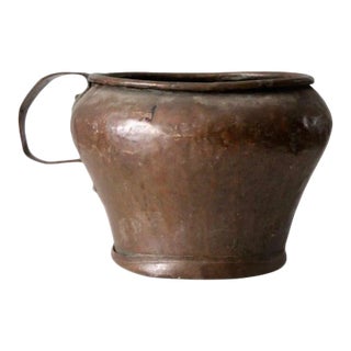 Antique Copper Jug Pot For Sale