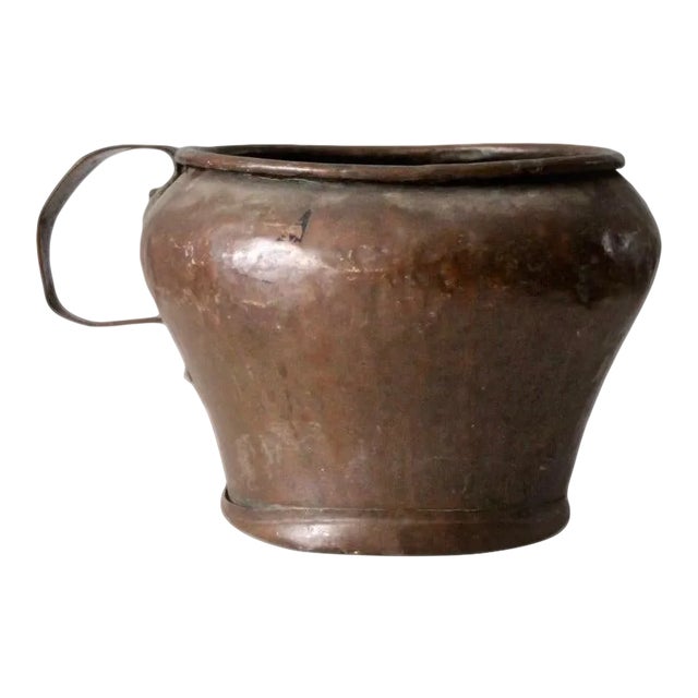 Antique Copper Jug Pot For Sale