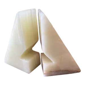 1960s Marble Bookends - a Pair