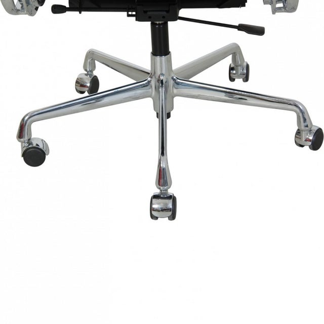 Animal Skin EA219 Softpad Office Chair in Black Leather by Charles Eames, 2000s For Sale - Image 7 of 18