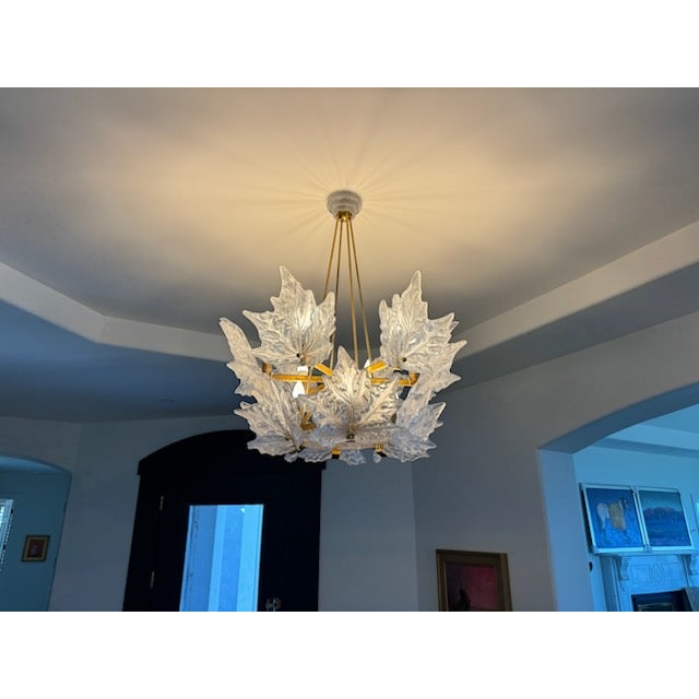 Lalique Champs-Élysées Two Tiered Chandelier For Sale - Image 14 of 18