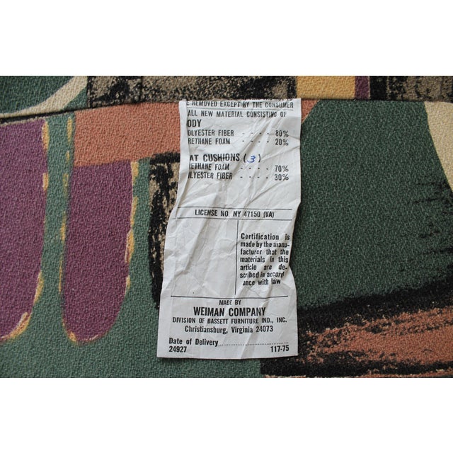 Mid-Century Vladimir Kagan Style Curved Sofa by Weiman For Sale - Image 9 of 11