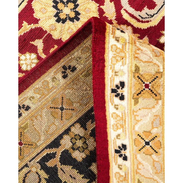 Mogul, One-of-a-Kind Hand-Knotted Area Rug in Red, 9' 1" x 12' 2" For Sale In New York - Image 6 of 8