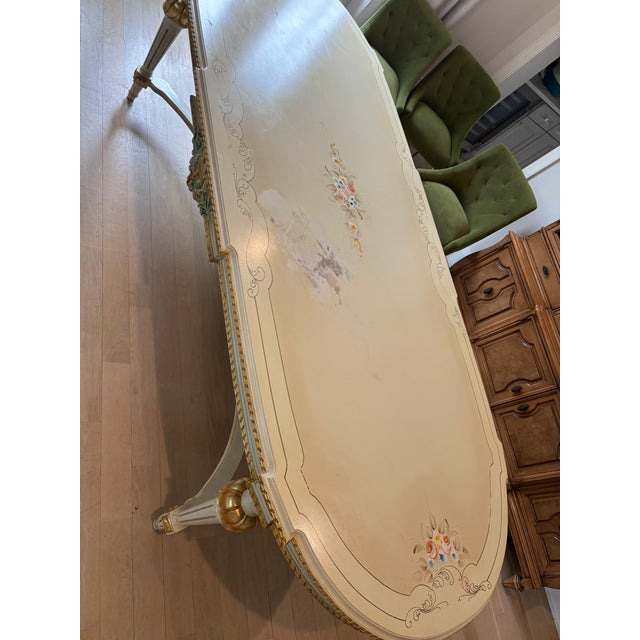 1960s Gold and Cream Vintage Dining Table For Sale In New York - Image 6 of 6
