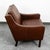 Animal Skin Mid Century Danish Modern Lounge Chair Brown Leather Arm Denmark MCM Armchair For Sale - Image 7 of 11