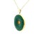 1970s Vintage Italian 14k Gold Jade and Carved Coral Statement Pendant For Sale - Image 5 of 11
